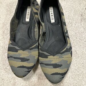 torrid camouflage  Camo Knit Ballet Flats